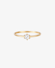 Load image into Gallery viewer, MARILYN | Solitaire Rose Cut White Sapphire Ring by Aurelie Gi
