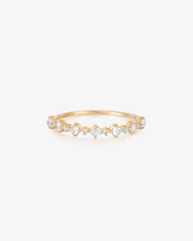 Load image into Gallery viewer, MARGARET | Rose Cut White Sapphire Band Ring by Aurelie Gi
