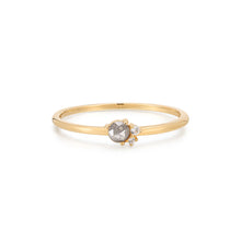 Load image into Gallery viewer, TWILA | Grey Diamond and White Sapphire Ring by Aurelie Gi — alternate angle
