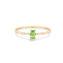 Load image into Gallery viewer, JOVIE | Tsavorite and Lab Grown Diamond Ring by Aurelie Gi — alternate angle
