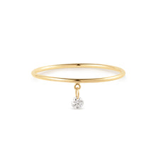 Load image into Gallery viewer, CHEVAL | Single Floating Diamond Ring by Aurelie Gi — alternate angle
