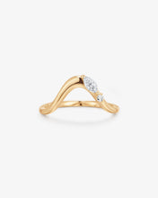 Load image into Gallery viewer, Curved Lab Grown Diamond Figure Ring #7 by Aurelie Gi
