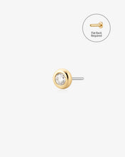 Load image into Gallery viewer, HONOR | Lab Grown Diamond Threadless Flatback Earring by Aurelie Gi
