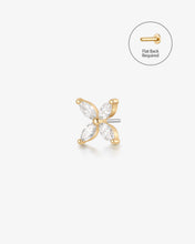 Load image into Gallery viewer, CALLISTA | Marquise Pointed Star Threadless Flatback Earring by Aurelie Gi
