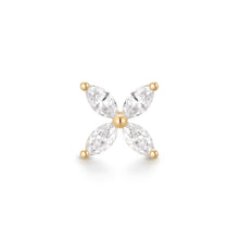 Load image into Gallery viewer, CALLISTA | Marquise Pointed Star Threadless Flatback Earring by Aurelie Gi — alternate angle
