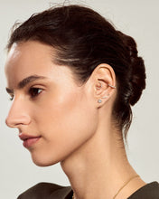 Load image into Gallery viewer, Eight-Point Star Diamond Threadless End by Aurelie Gi — on model
