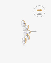 Load image into Gallery viewer, Lotus Garland Lab-Grown Diamond Threadless End by Aurelie Gi
