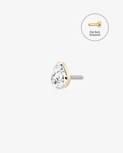 Load image into Gallery viewer, Pear Lab-Grown Diamond Threadless End by Aurelie Gi
