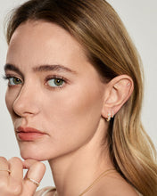 Load image into Gallery viewer, HALLIE | Bead Set Lab Grown Diamond Huggie by Aurelie Gi — alternate angle
