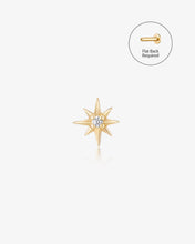 Load image into Gallery viewer, Eight-Point Star Diamond Threadless End by Aurelie Gi
