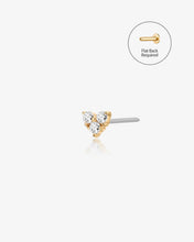 Load image into Gallery viewer, Diamond Trio Threadless End by Aurelie Gi
