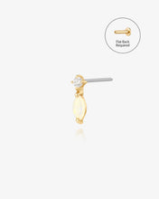 Load image into Gallery viewer, Opal &amp; Diamond Threadless End by Aurelie Gi
