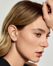 Load image into Gallery viewer, Opal &amp; Diamond Flatback Stud by Aurelie Gi — on model
