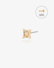 Load image into Gallery viewer, Opal &amp; Diamond Beaded Threadless End by Aurelie Gi
