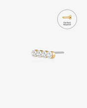 Load image into Gallery viewer, Four Stone Lab-Grown Diamond Threadless End by Aurelie Gi
