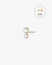 Load image into Gallery viewer, Double Round Lab-Grown Diamond Threadless End by Aurelie Gi
