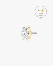 Load image into Gallery viewer, Oval Lab-Grown Diamond Threadless End by Aurelie Gi
