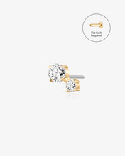 Load image into Gallery viewer, Round Duo Lab-Grown Diamond Threadless End by Aurelie Gi
