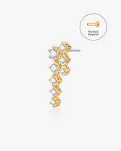 Load image into Gallery viewer, Double Drop Lab-Grown Diamond Left Threadless End by Aurelie Gi
