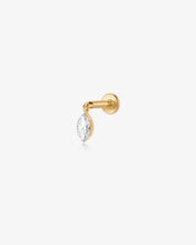 Load image into Gallery viewer, Marquise Lab Grown Diamond Threaded Charm by Aurelie Gi
