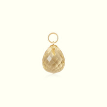 Load image into Gallery viewer, 14K Solid Gold Crystal Charm Necklace for healing by Aurelie Gi — alternate angle
