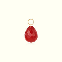 Load image into Gallery viewer, 14K Solid Gold Crystal Charm Necklace for healing by Aurelie Gi — alternate angle
