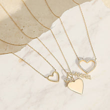 Load image into Gallery viewer, JANE | Open Heart Necklace by Aurelie Gi — on model
