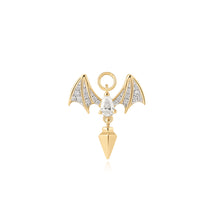 Load image into Gallery viewer, SYBILL | Lab Grown Diamond Bat Earring Charm by Aurelie Gi — on model
