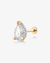 Load image into Gallery viewer, IGGY | Pear Lab Grown Diamond Threaded Flatback by Aurelie Gi
