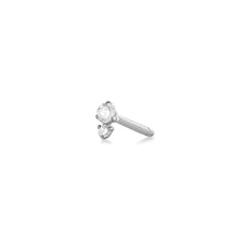Load image into Gallery viewer, AVERY | Double Diamond Single Stud by Aurelie Gi — alternate angle
