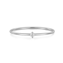 Load image into Gallery viewer, RIYA | Diamond Solitaire Ring by Aurelie Gi — on model
