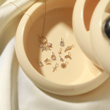 Load image into Gallery viewer, BLOSSOM | Sapphire Flower Charm by Aurelie Gi — alternate angle
