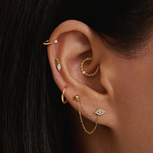 Load image into Gallery viewer, SPHERE | Round Threadless Flatback Earring by Aurelie Gi — alternate angle
