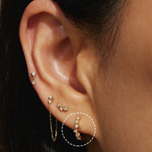 Load image into Gallery viewer, SAMARA | Lab Grown Diamond Huggie Hoop by Aurelie Gi — detail view

