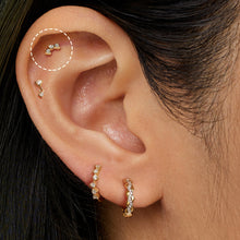 Load image into Gallery viewer, MILA | Lab Grown Diamond Threadless Flatback Earring by Aurelie Gi — detail view
