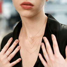 Load image into Gallery viewer, INEZ | Triple Diamond Necklace by Aurelie Gi — detail view
