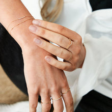 Load image into Gallery viewer, DESIREE | Lab Grown Diamond Wishbone Bracelet by Aurelie Gi — detail view

