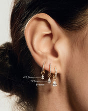 Load image into Gallery viewer, Pear Lab Grown Diamond Earring Charm by Aurelie Gi — detail view
