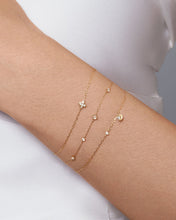 Load image into Gallery viewer, ROSALIND | Half Moon Bezel Lab Grown Diamond Bracelet by Aurelie Gi — detail view
