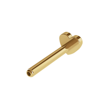 Load image into Gallery viewer, 14K Solid Gold 18 Gauge Threadless Flat Back Earrings Posts by Aurelie Gi — on model
