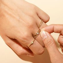 Load image into Gallery viewer, SOPHIE | Pavé Diamond Heart Ring by Aurelie Gi — on model
