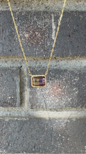 Load and play video in Gallery viewer, 14k Emerald Cut Ametrine Necklace
