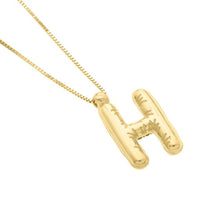 Load image into Gallery viewer, 14K Helium Initial Pendant
