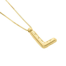 Load image into Gallery viewer, 14K Helium Initial Pendant
