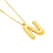 Load image into Gallery viewer, 14K Helium Initial Pendant
