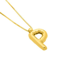 Load image into Gallery viewer, 14K Helium Initial Pendant
