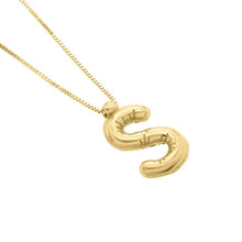 Load image into Gallery viewer, 14K Helium Initial Pendant
