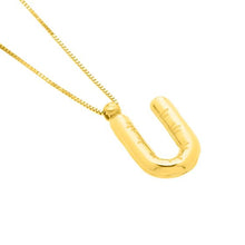 Load image into Gallery viewer, 14K Helium Initial Pendant
