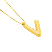 Load image into Gallery viewer, 14K Helium Initial Pendant
