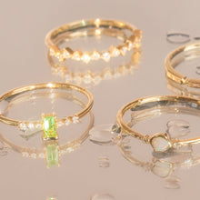 Load image into Gallery viewer, JOVIE | Tsavorite and Lab Grown Diamond Ring by Aurelie Gi — on model
